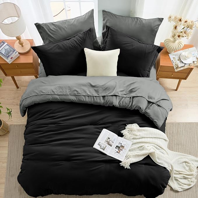 MUXHOMO 7 Pieces Full Comforter Set, Soft Bed in a Bag Full Size, All Season - Image 8
