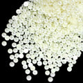 qiipii 900PCS 6mm Beige White Round Half Round Pearls by qiipii
