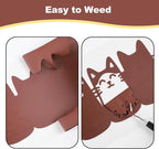 guangyintong Heat Transfer Vinyl Rolls 12" x 10ft, PU Chocolate HTV Vinyl - Image 4