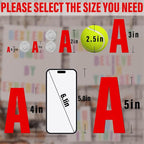 Letter Stickers, Mailbox Numbers, 0.5 Inch Waterproof Vinyl Alphabet | 1/2 Inch - Image 6
