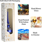 HolidayGiftShops Grace Blue Glass Christmas Tree Topper - Image 4