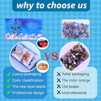 Aipridy 200 Pieces Assortment European Large Hole Beads Spacer Beads Rhinestone - Image 3