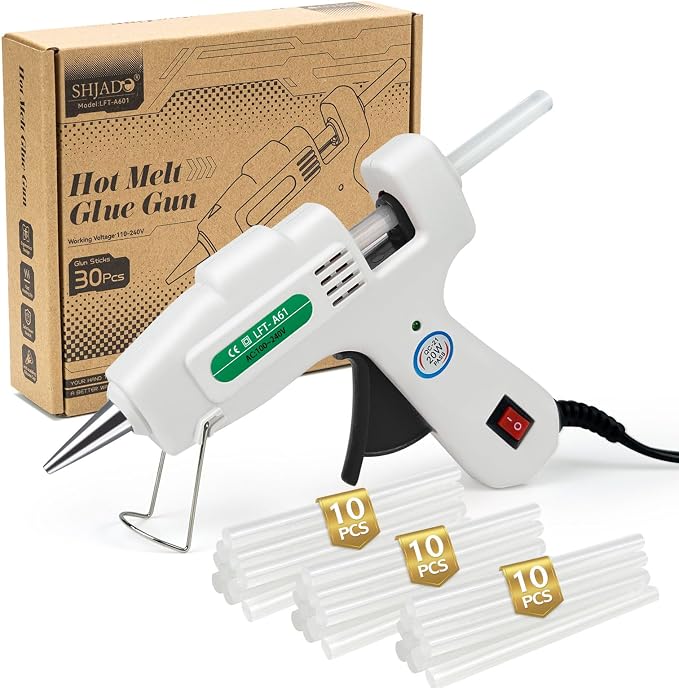 SHJADE Hot Glue Gun with 30 Glue Sticks, 20W Mini Hot Melt Gun Kit | Fast by SHJADE