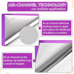 WRAPXPERT Chrome Vinyl Purple Chrome Mirror Metallic No Bubble 12" x5ft - Image 6