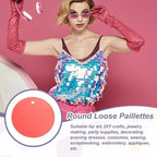MECCANIXITY 700 Pcs Flat Round Sequins 15mm/0.6 Inch Loose Paillettes Craft - Image 4