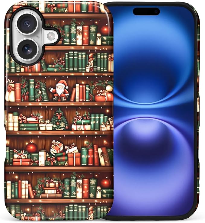 Case for iPhone 17, Scratch Resistant Hybrid Double Layer Hard Shell，Christmas by Toulas