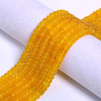 Songxi 5x8mm Natural Yellow Stone Rondelle Beads, Gemstone - Image 5