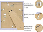 8x10 Picture Frame with Real Glass, Wooden cute 8 x 10 Photo Frame with Wavy Mat - Image 3