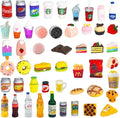 50 Pcs Miniature Food Drink Bottles Soda Pop Cans Pretend Play Kitchen Game by HSJH