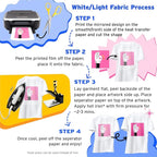 Printers Jack Iron-On Heat Transfer Paper Dark & Light Bundle, 20 - Image 6