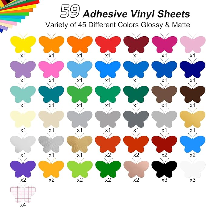 Prime Vinyl 59 Pack Permanent Vinyl Compatible - Image 2