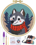 ERKOON Punch Needle Kit for Beginners Adults, DIY Easy Animal Embroidery Set by ERKOON