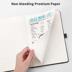 RETTACY Dotted Journal Notebook, 192 Pages, A5 Medium Size | Leather Hardcover - Image 5