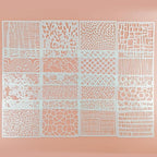 16 Pcs Layering Stencils for Painting, Mix Media Spray Paint Templates - Image 3
