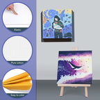 Stretched Canvases for Painting, Primed Acid-Free, 5/8 Inch Thick Wood Frame - Image 4
