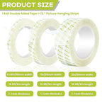 Double Sided Tape Heavy Duty, Removable Nano Double Sided Adhesive Tape - Image 2