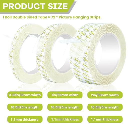 Double Sided Tape Heavy Duty, Removable Nano Double Sided Adhesive Tape - Image 2