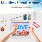 CIYOJA Sea Glass Stained Glass Kit – Love Mosaic Art Kit - Image 2