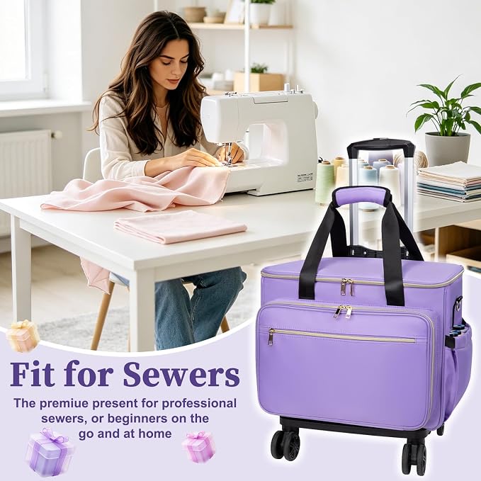 Anitor Rolling Sewing Machine Carrying Case - Image 8