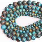 Zenkeeper 108 Pcs Blue Malachite Beads - Image 2