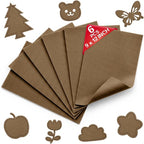 Mocha Brown Soft Felt Sheets for Crafts, 1.6mm Thick, Kids' Crafts, DIY Projects by Grainear
