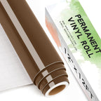 Glossy Brown Permanent Vinyl Roll by LyaVinyl