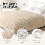 Wemore Fleece Weighted Blanket for Adults, Dual Sided Cozy Soft Sherpa Heavy - Image 5