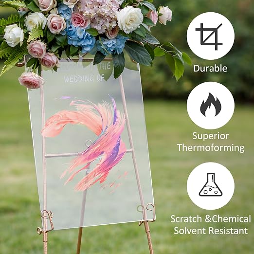 4 Pack 12×16 Clear Acrylic Sheets 1/8in Thick Plexiglass Sheet - Image 4