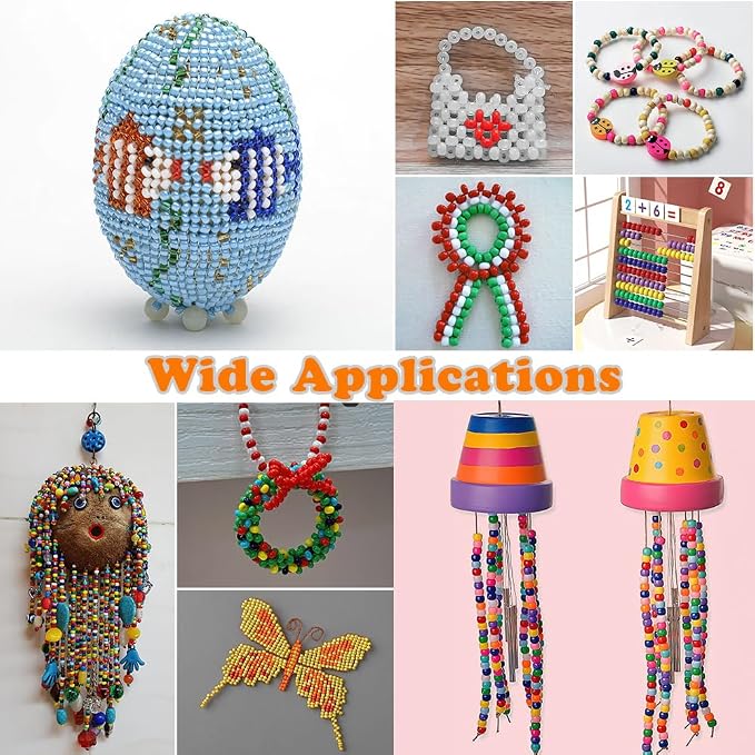 QPIXVB 1100pcs Pony Beads, Beads - Image 4