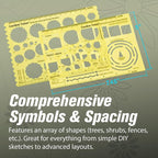 Garden Tutor Multiscale Garden & Landscape Design Templates 2 Precision-Cut - Image 2