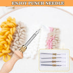 Punch Needle Kit with Storage Box, Adjustable Punch Needle Tool - Image 5