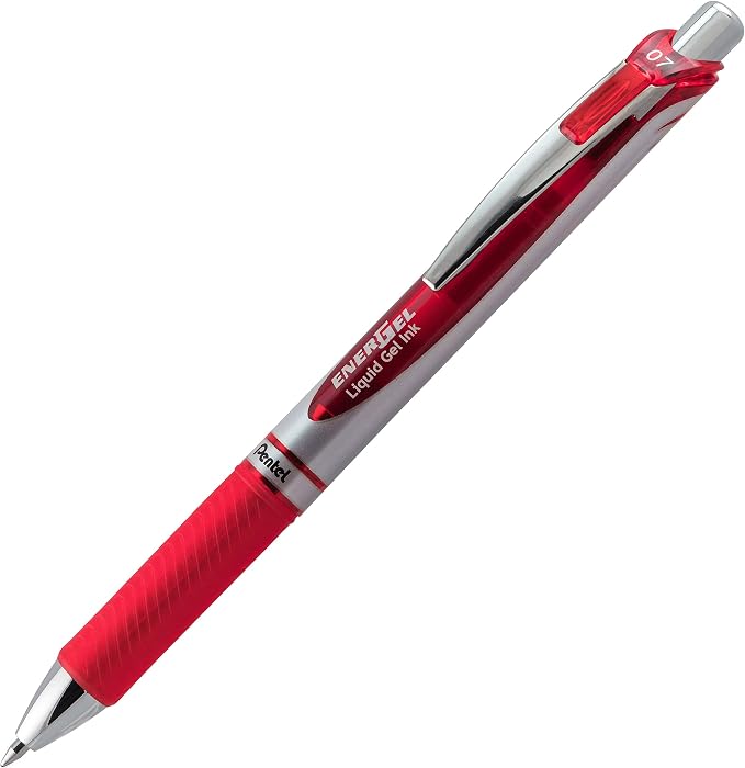 Pentel EnerGel RTX Liquid Gel Pen, Metal Tip, Box of 12 - Image 3