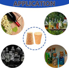 25Pack Cork Stoppers, Small Soft Wood Tapered Corks - Image 6