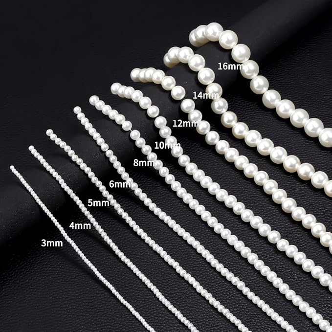 1000pcs Red 6mm Pearl Beads - Image 4