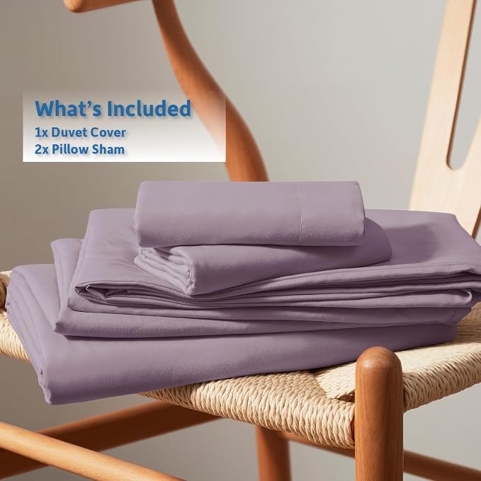 Nestl Dusty Purple Duvet Cover Full Size - Image 9