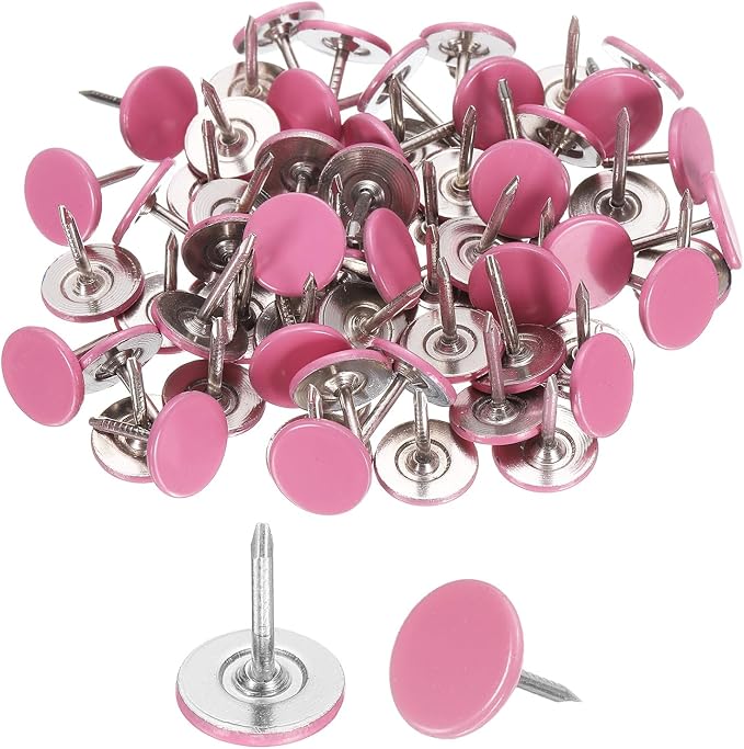 uxcell 150Pcs Upholstery Tacks, 11mmx13mm Flat Head Thumb Tack Decorative by uxcell