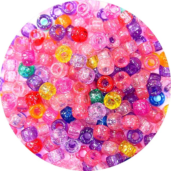 IOOLEEM Pony Beads, Bulk Beads for DIY & Bracelets Making & Hair Braids - Image 7