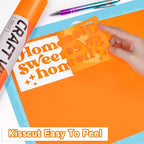 WRAPXPERT Orange Permanent Vinyl, DIY Home Decor and Car Decal, Neon Orange - Image 5