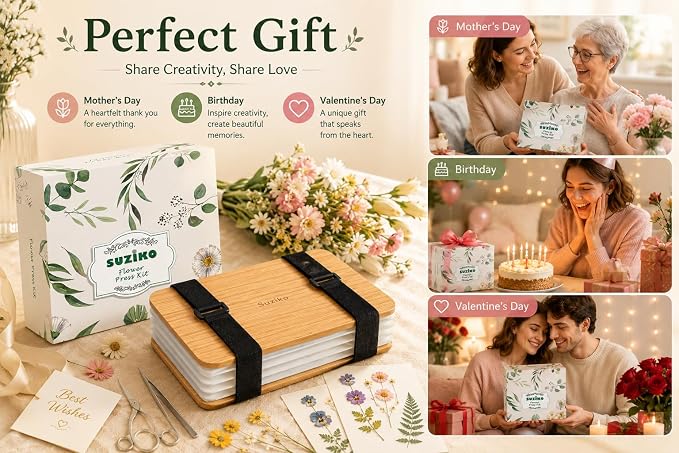 Professional Flower Press Kit 6 Layers 6.3 x 8.3 inch, Flower Pressing Kit - Image 8
