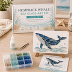 DIY Sea Glass Mosaic Art Kit-Ocean Themed Craft Kit - Image 3