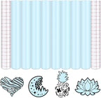 Tintnut Boho Permanent Vinyl 8 Sheets 12''x10'' Baby Blue Adhesive Vinyl | by Tintnut