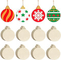 Wooden Christmas Ornaments to Paint Bell Decoration Cutouts Unfinished 36PCS by Sophena