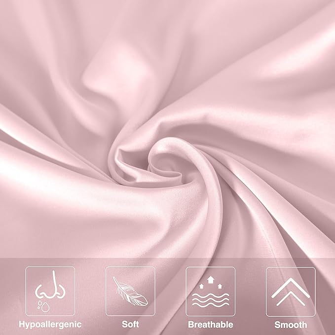 Mulberry Silk Pillowcase for Hair and Skin Queen Size 20"X 30" - Image 3