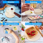 50 Pcs 3 Inch Wood Circles for Crafts, Unfinished Blank Wooden Circles Round - Image 4