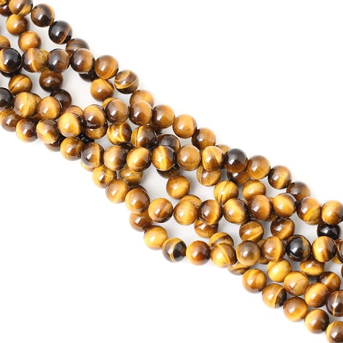35PCS 10mm Natural Yellow Tiger Eye Stone Gemstone Round Loose Beads - Image 4
