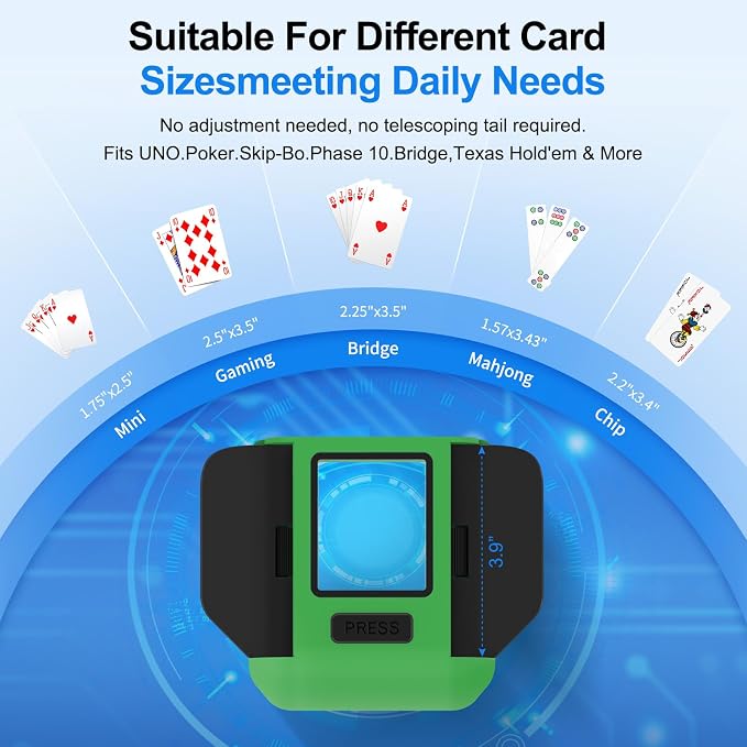 Automatic Card Shuffler|1-2 Deck Electric Card Shuffle MachineFor of Poker - Image 3