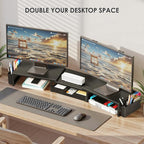 OPNICE Desk Organizers and Accessories, Dual Monitor Stand Riser - Image 4