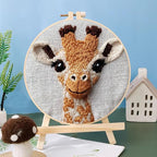 Punch Needle Kits Cute Giraffe Embroidery Starter Set - Image 2
