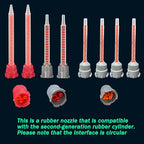 2 epoxy Resin Gun Barrels, 8 nozzles of 3 Different Specifications, - Image 4