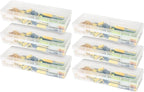 IRIS USA Clear Storage Cases, |Made in USA|, Plastic Bead Organizing Containers by IRISUSA